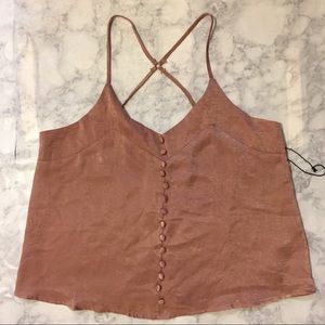 💋💋3 for $25💋💋  cross back sateen look cami
